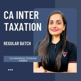 CA Inter Tax | LIVE Regular Batch By CA Manisha Tejwani Kabra | For Jan 26 & May 26/Sep 26  Exams